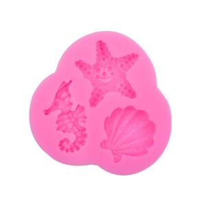 Sea Shell, Seahorse, Starfish 3D shape Silicone Mould