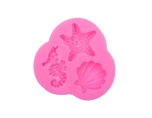 Sea Shell, Seahorse, Starfish 3D shape Silicone Mould