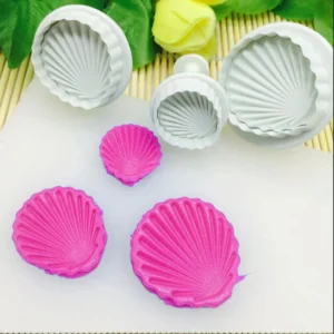 Sea Shell Shape Plunger Cutter Set of 3pcs