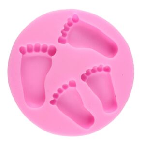 baby foot 3d silicone fondant