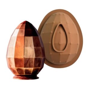 large crystal egg shaped silicone mould