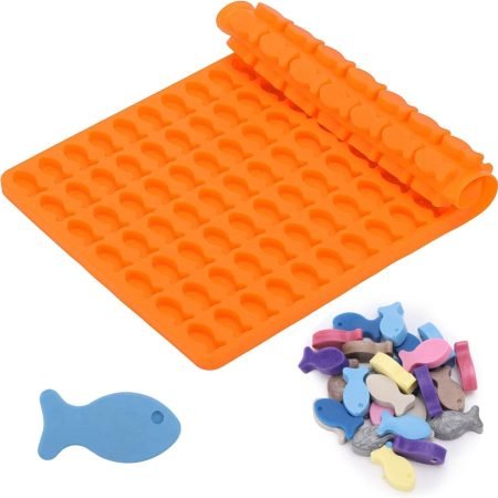 112 Cavity Mini Fish Shaped Chocolate Jelly Candy Silicone Mould