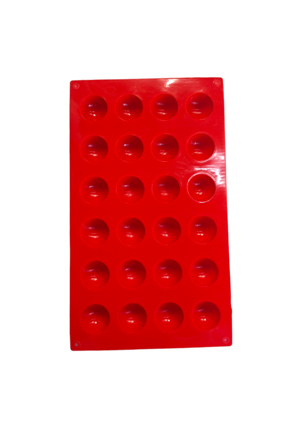 24-Cavity Mini Half Sphere Shaped Silicone Mould - Image 2