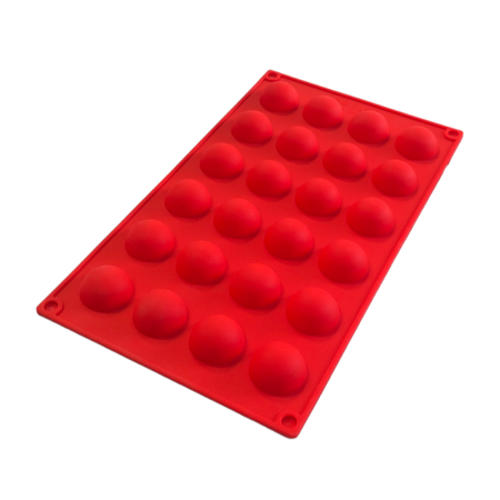 24-Cavity Mini Half Sphere Shaped Silicone Mould
