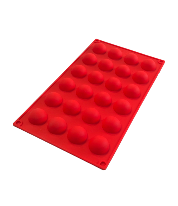 24-Cavity Mini Half Sphere Shaped Silicone Mould
