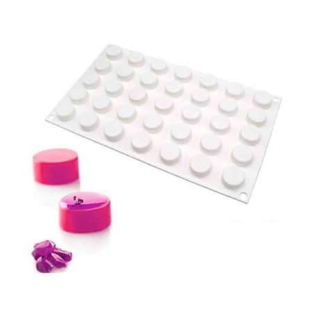 35 Cavity Round Shape Chocolate, Jelly, Candy Silicone Mould 1pc