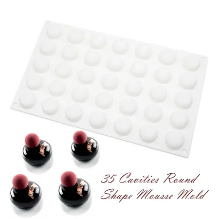 35 Cavity Mini Round Shape Chocolate Silicone Mould
