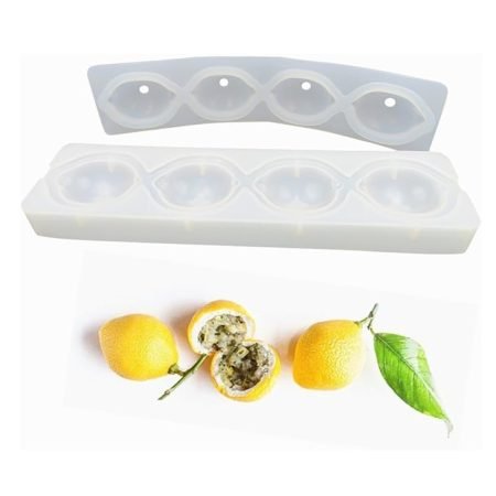 3D Lemon Shaped Mousse Cake, Chocolate, Jelly, Candy Silicone Mould 1pc