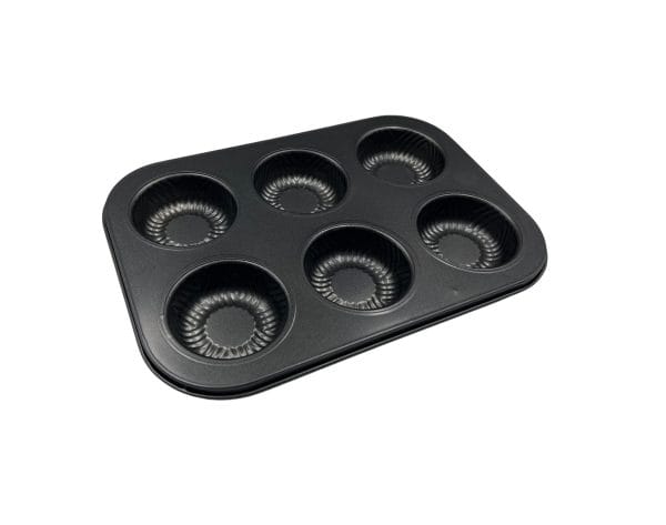 6 Holes Plain Muffin Tray