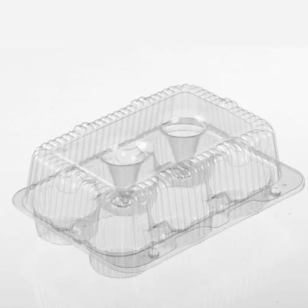 Clear Transparent Cupcake Box 6 Holes