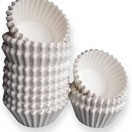 Paper Cupcake Liners White 9.5cm Pack of 100