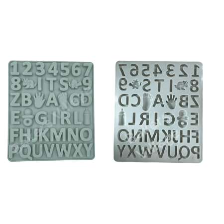 Alphanumeric Silicone Mould