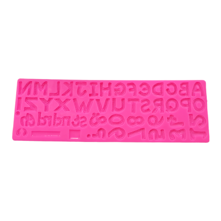 Alphabets Numbers 3D Shape Silicone Fondant Mould