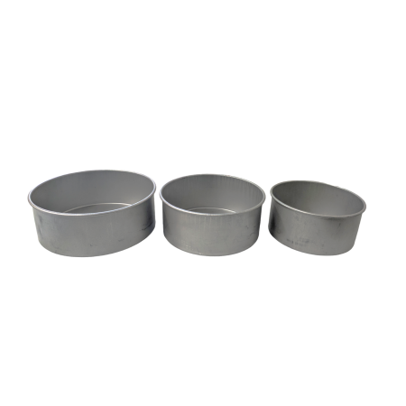 Deep Round Straight Sided Cake Pan Small Set of 3