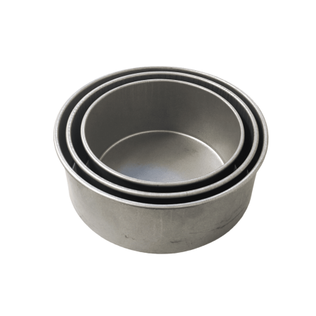 Deep Round Straight Sided Cake Pan Set of 3