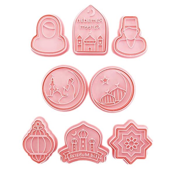 Arabic Theme Eid Mubarak Cookie Fondant Cutters Set of 6pcs Version-4