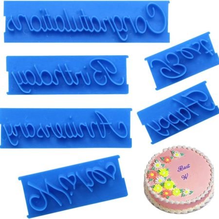Congratulation Anniversary Happy Birthday Best Wishes Written Cake Mold for Baking Usage