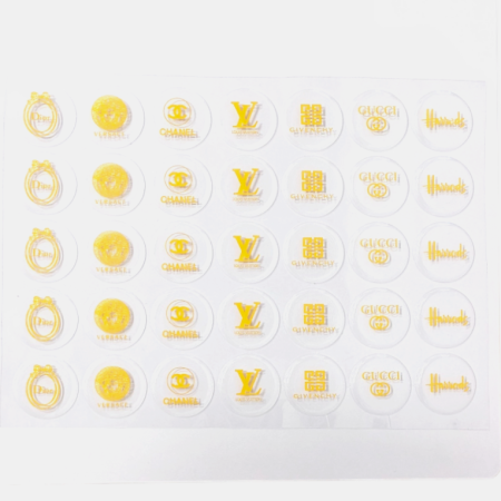 Chocolate Transfer Sheet Disk Brand Logo