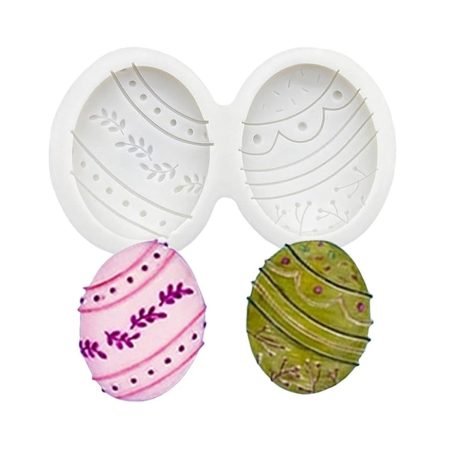Easter Bunny Eggs 3D Shape Silicone Fondant Mould