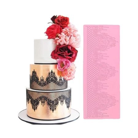 Cake Decorating Texture Lace Mat Silicone Mould Version-5 1pc