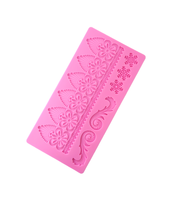 Cake Decorating Lace Mat Silicone Mould Version-22  1pc