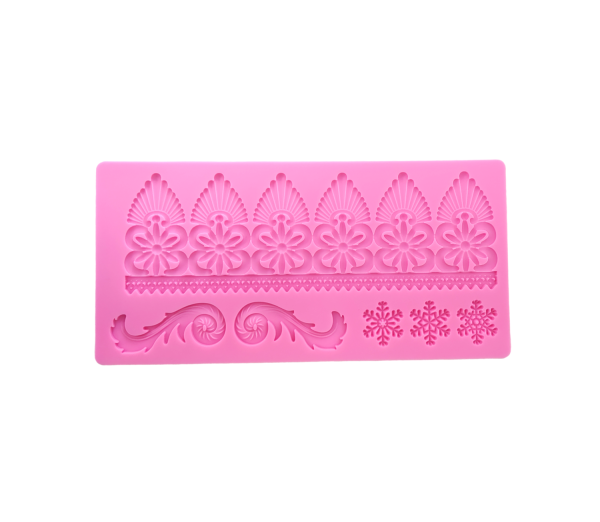 Cake Decorating Lace Mat Silicone Mould Version-22  1pc - Image 2