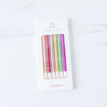 Colourful Cake Candle 6pcs Set