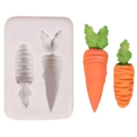 Carrot Shaped 3D Shape Silicone Fondant Mould