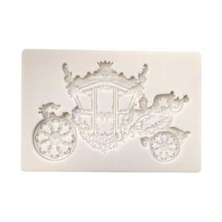 Princess Chariot 3D Shape Silicone Fondant Mould
