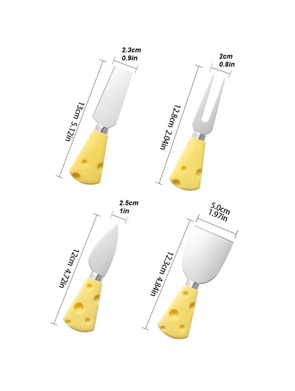 4-Piece Cheese Knife Set