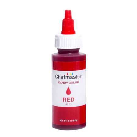 Chefmaster Candy Color 2 oz - Red 57ml