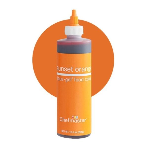 Chefmaster Liqua Gel - Sunset Orange 298ml