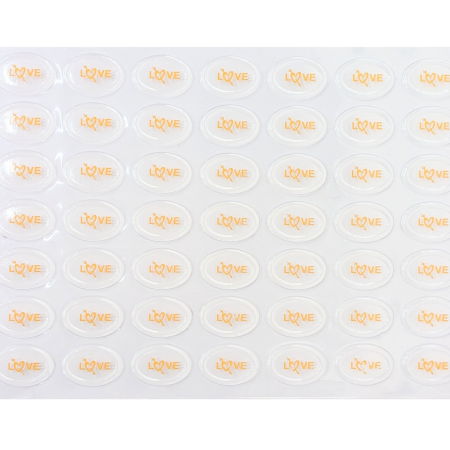 Chocolate Transfer Sheet Disk Love