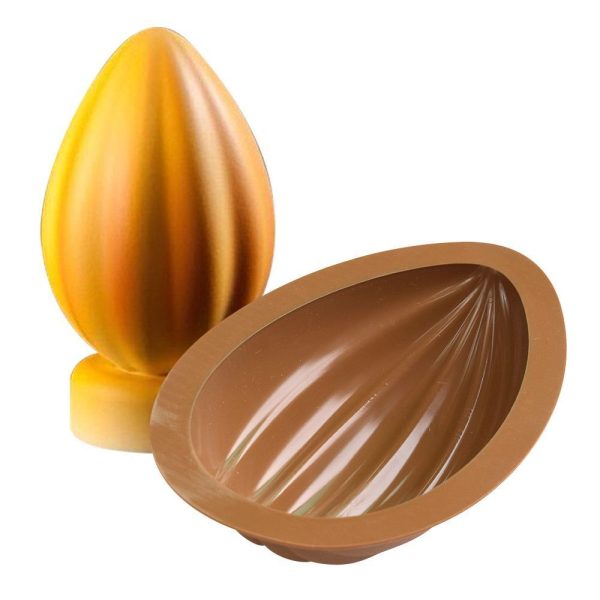 Cocoa Bean Egg Shaped Chocolate, Jelly, Candy Silicone Mould