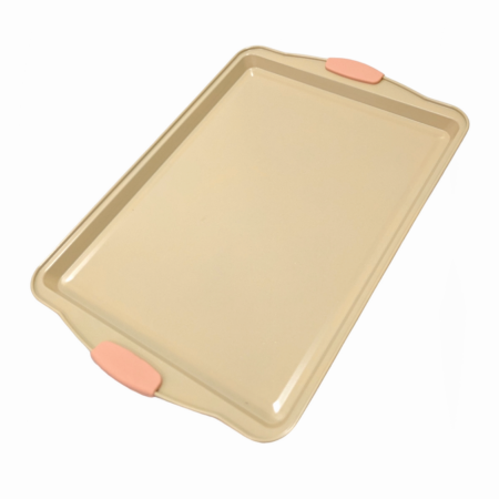 Cookie Sheet with Silicone Handle Tray 49 x 30.5 x 2 cms