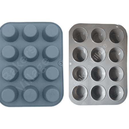 Cupcake Pan 12 Cavity Silicone Mould