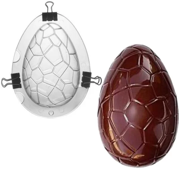 Cracked Egg Shape Polycarbonate Chocolate Mould