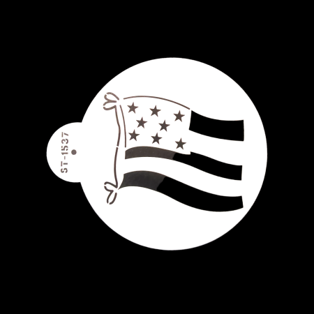 Flag Cake Lace Stencil