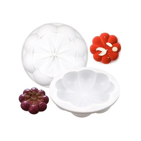 Flower Shaped Mousse Cake,Chocolate, Jelly, Candy Silicone Mould 1pc