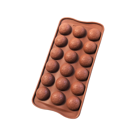Football Shaped 18 Cavity Chocolate Silicone Mould