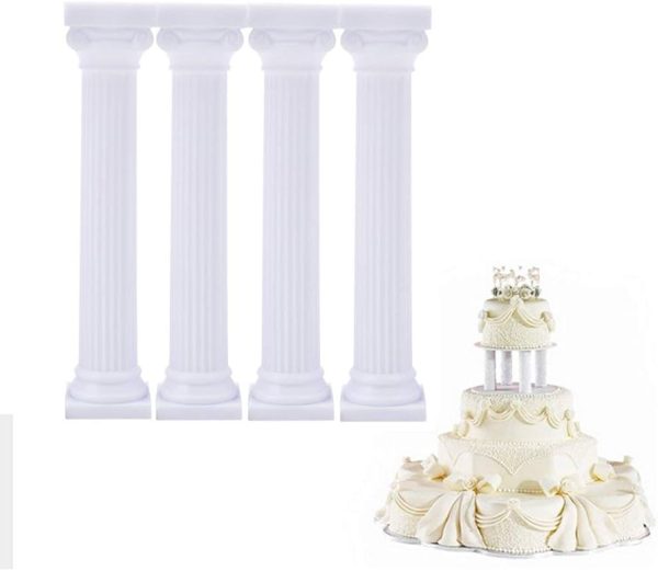 Grecian Pillars Cake Stand Set of 4