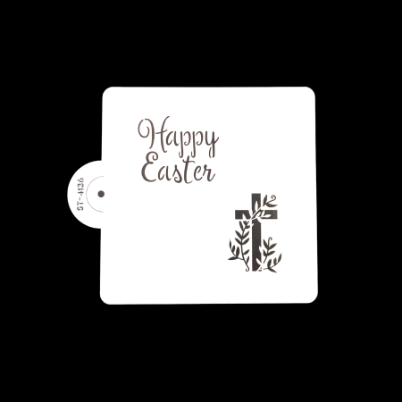 Greeting Cake Lace Stencil