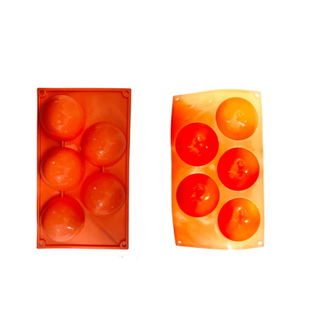Half Sphere 5 Cavity Silicone Mould
