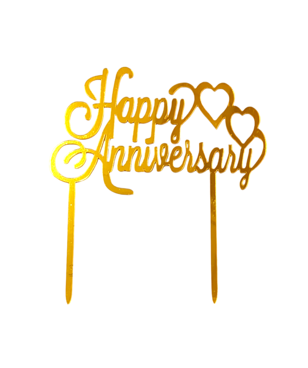 Happy Anniversary Cake Topper