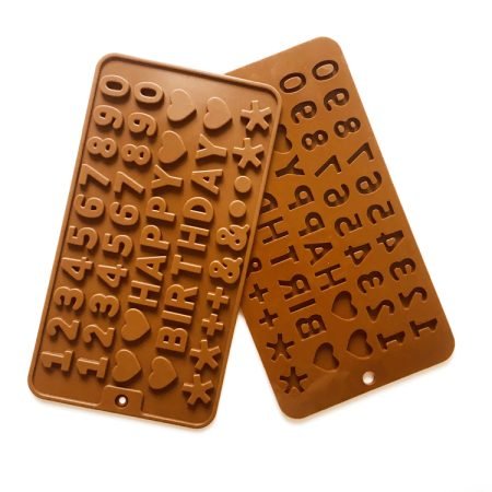 Happy Birthday 0 to 9 Numbers Shaped Chocolate Silicone Mould