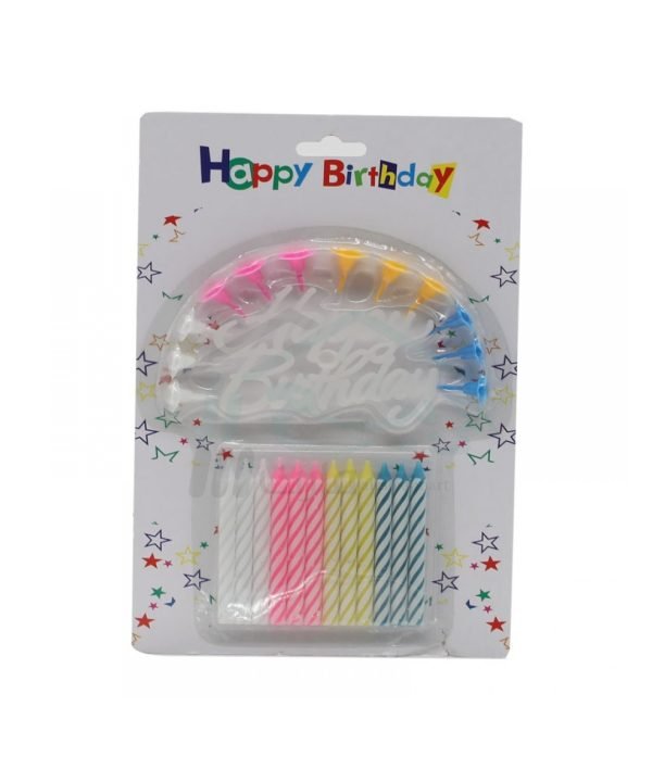 12 piece Set Happy Birthday Candle