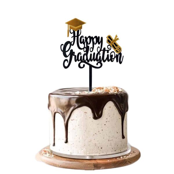 Happy Graduation Acrylic Cake Topper