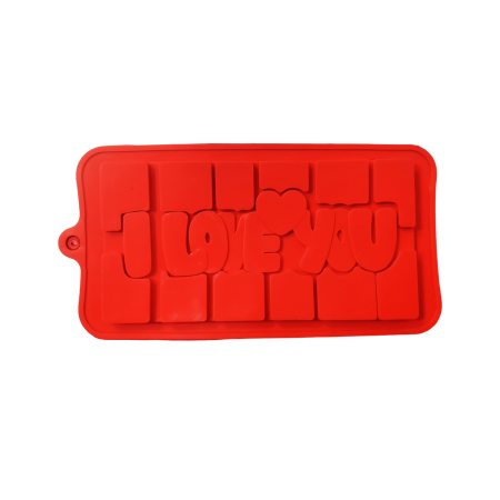 I love You Shaped Bar Chocolate Silicone Mould