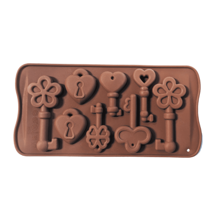 Key & Lock Chocolate Silicone Mould