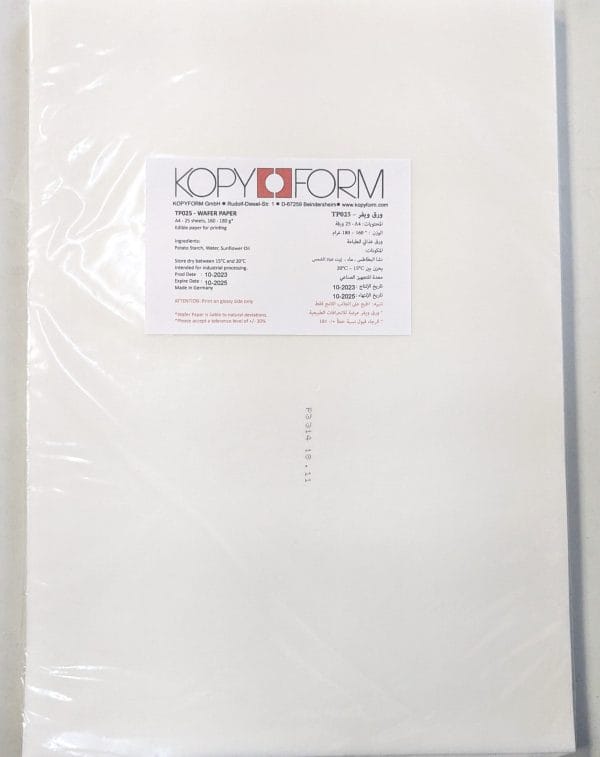 Kopyform Wafer Paper A4 - 25 Sheets